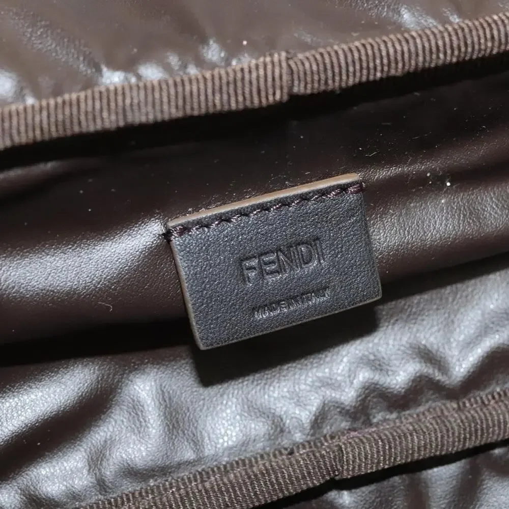 Fendi Zucca Vanity Pouch Beige